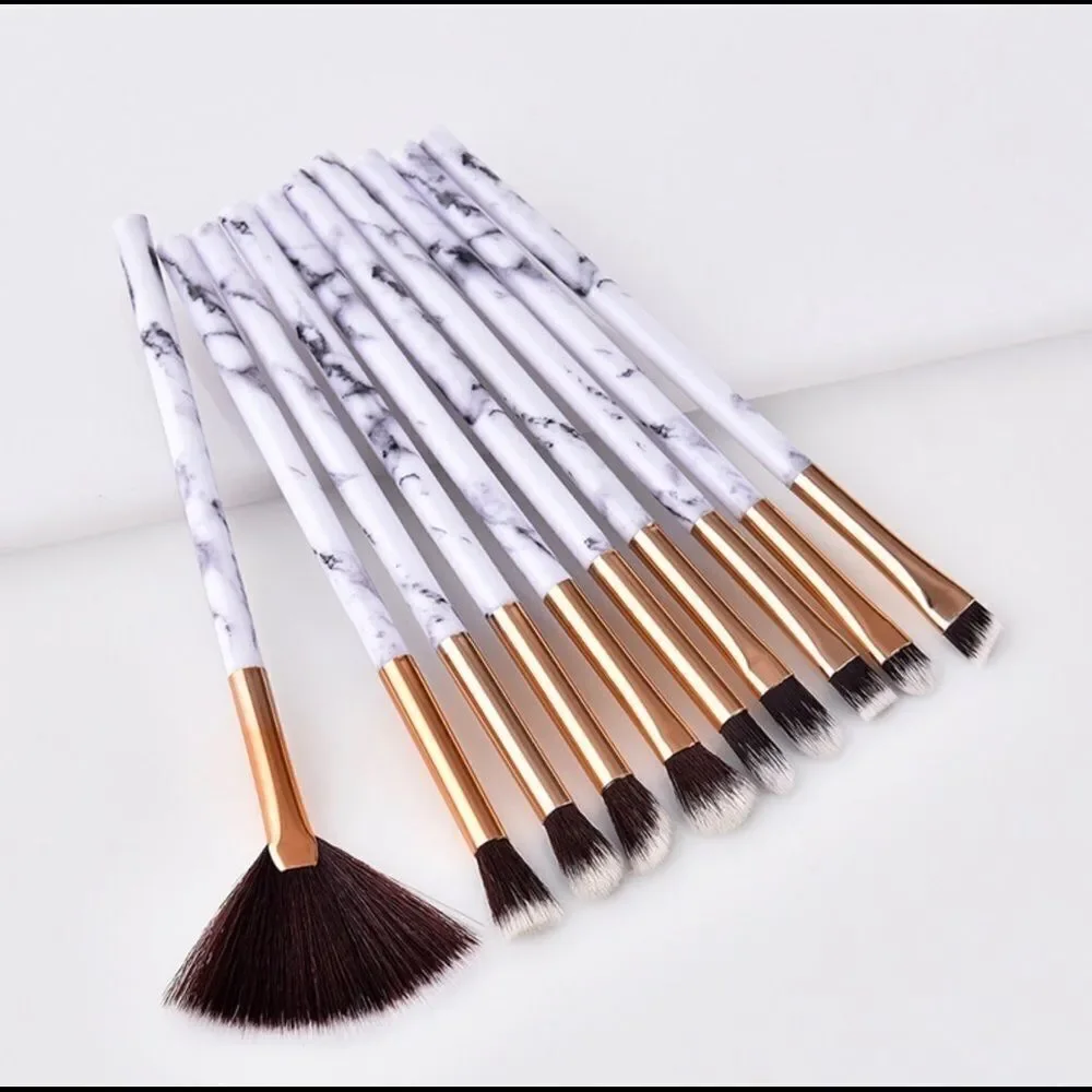 ‎10 PC TRAVEL COSMETIC BRUSH SET